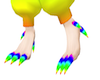 Rainbow Dragon Feet