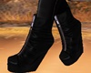 LEATHER  BLACK BOOT