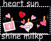 heart sun shine stamps