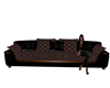 brown &black couches