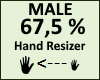 Hand Scaler 67,5% Male
