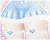 ❄ Fur Skirt Blue