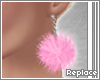 . fluff earring | rose