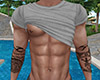 Gray Rolled Up Shirt (M)