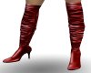 Red Knee High Boots