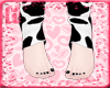 |H| Cow Socks Black