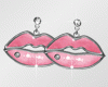 Lips Pink Earring