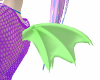 Kawaii Green Demon Wings