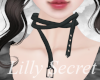 belt choker black