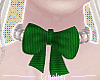 `Green Bow & Pearls`