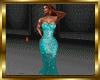 Teal Sequin Lace Gowns