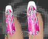 Jeweled Pink nails