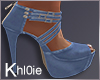 K Lilly blue heels