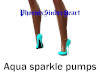 Aqua sparkle pumps