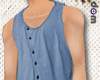 |dom| Blue Buttoned Tank