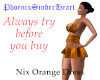Nix Orange Dress