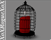Caged Candle Red