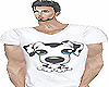 white dogy t-shirt