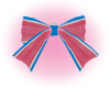*K* Cheer Bow Striped