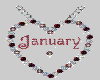 Birthstone Heart January