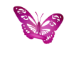 Pink Butterfly wall seat