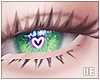 IlE X. Heart green eyes