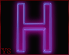 *Y*Neon-Letter H