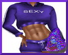 Purple Sporty Hoody Set