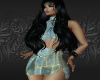 Marble w Gold 2pc Dress