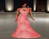 Peach Feather Gown
