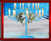 Blue wedding candles