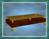 Gold + Wood Coffee Table