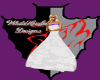 Purple Rose Wedding Gown