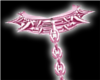 Pink spike collar chain