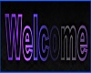 Neon WELCOME sign