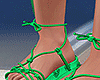 Glam Green Sandals