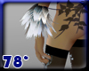 fur cuffs white black