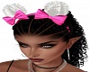 Pompom Headband-Pink