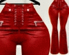 Flared Lace Up Red RL