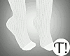 T! Cosy Long White Socks
