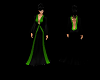Z Green/Blk Gothic Gown