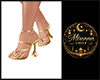 M Golden Luxury Sandals