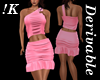 !K!Ruffled Skirt/Top Set