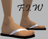 F.I.W white flip flops