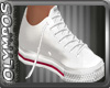 *O* White Tennis Shoes