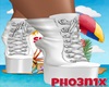 !PX SPARKLES WHITE BOOTS