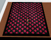 Large Starwberry/blk rug