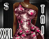 [TT]Pink flora dress XXL