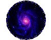 Spiral galaxy round rug