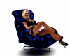 blue rose chair
